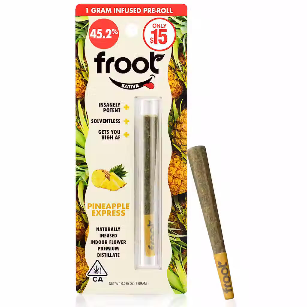 Froot | Pineapple Express | Naturally Infused Pre-roll | 1g