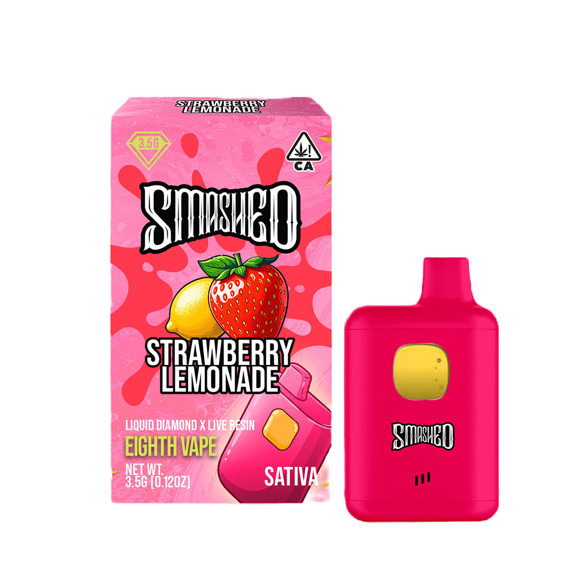 Smashed | Strawberry Lemonade | Liquid Diamond Disposable | 3.5g