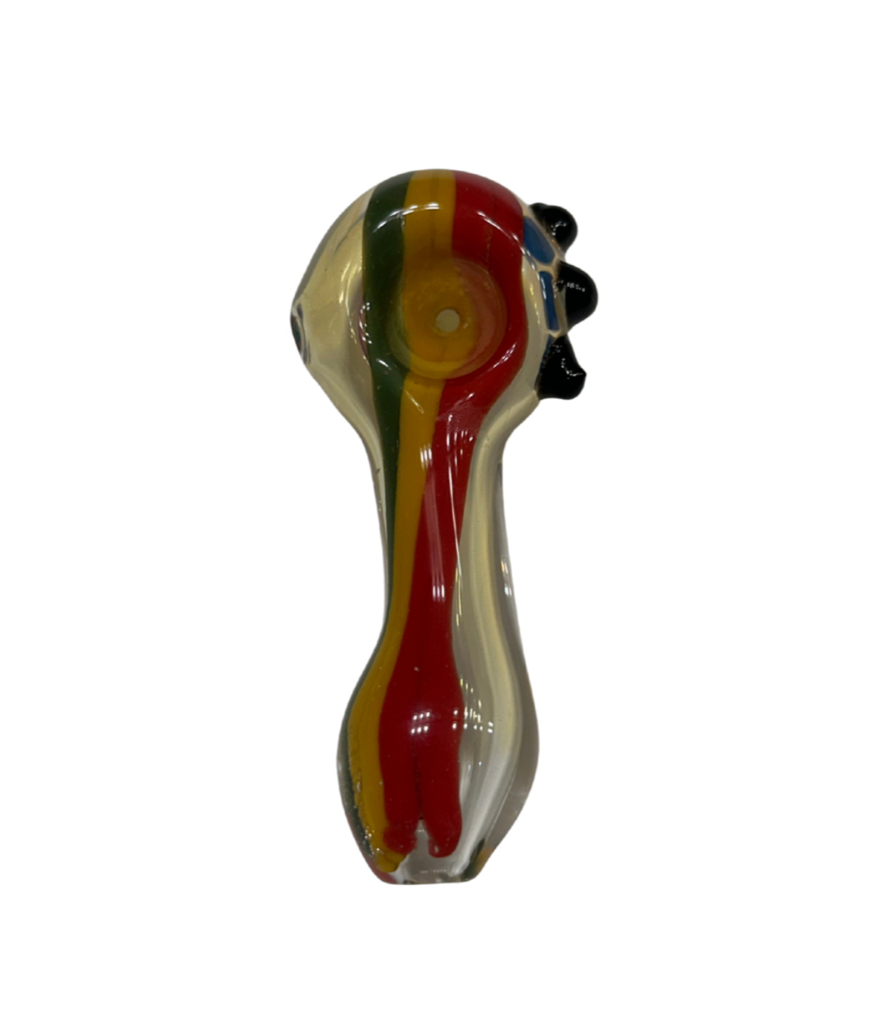 Glass Pipe | Reggae Colors | Medium | 4"