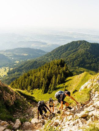 Kraxeln auf das Mittaggüpfi