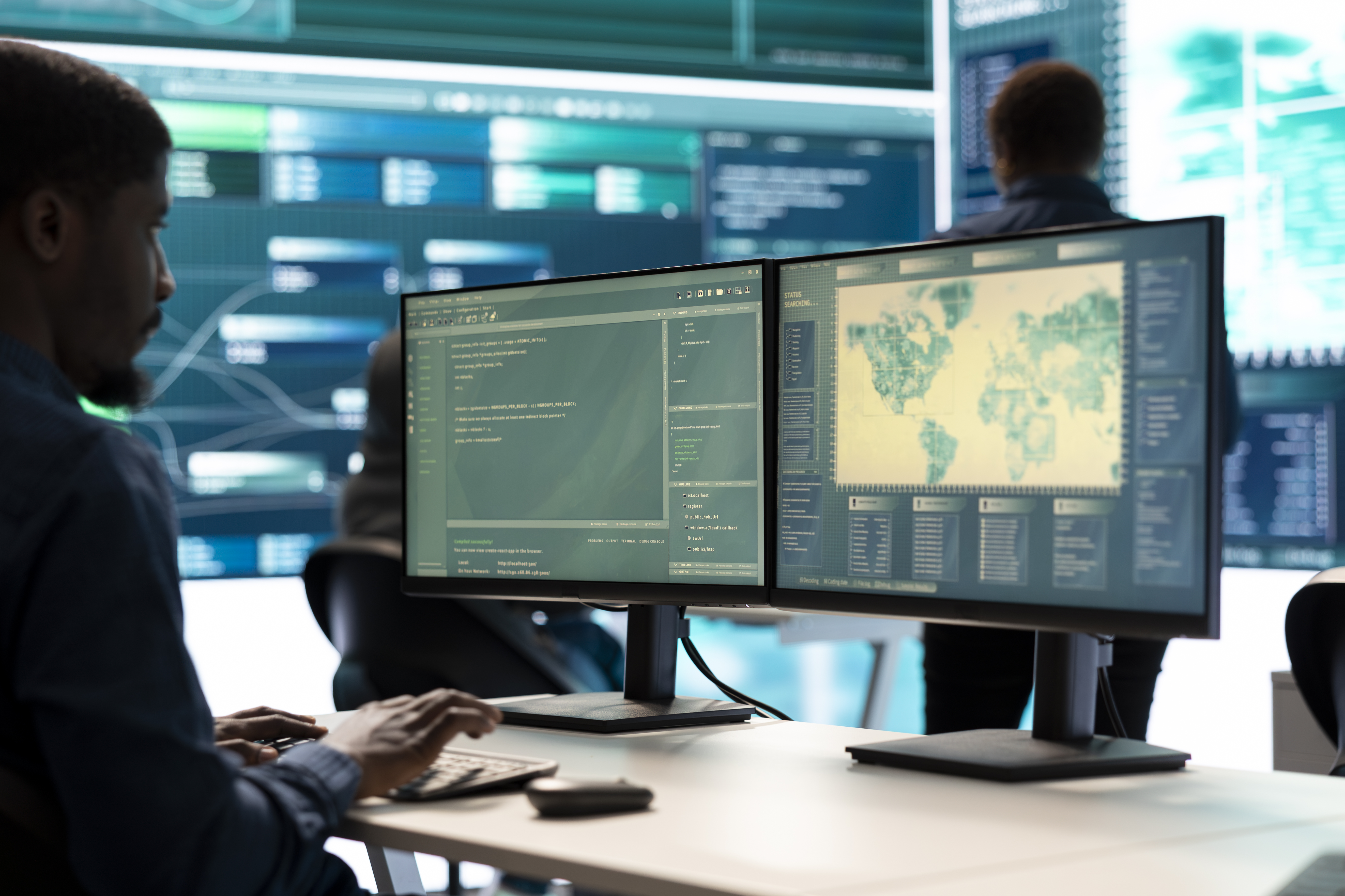 Command center CCTV surveillance