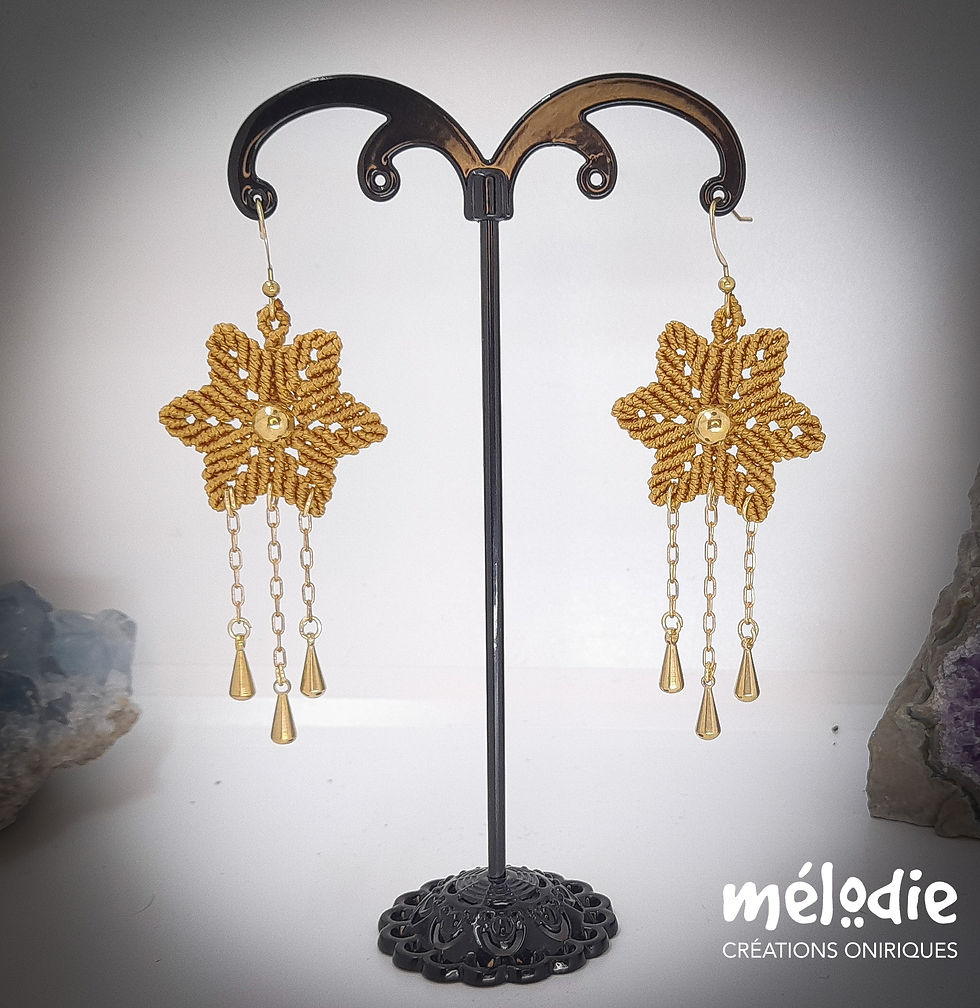 Miniature : Boucles d'oreilles Étoiles Cuivrées