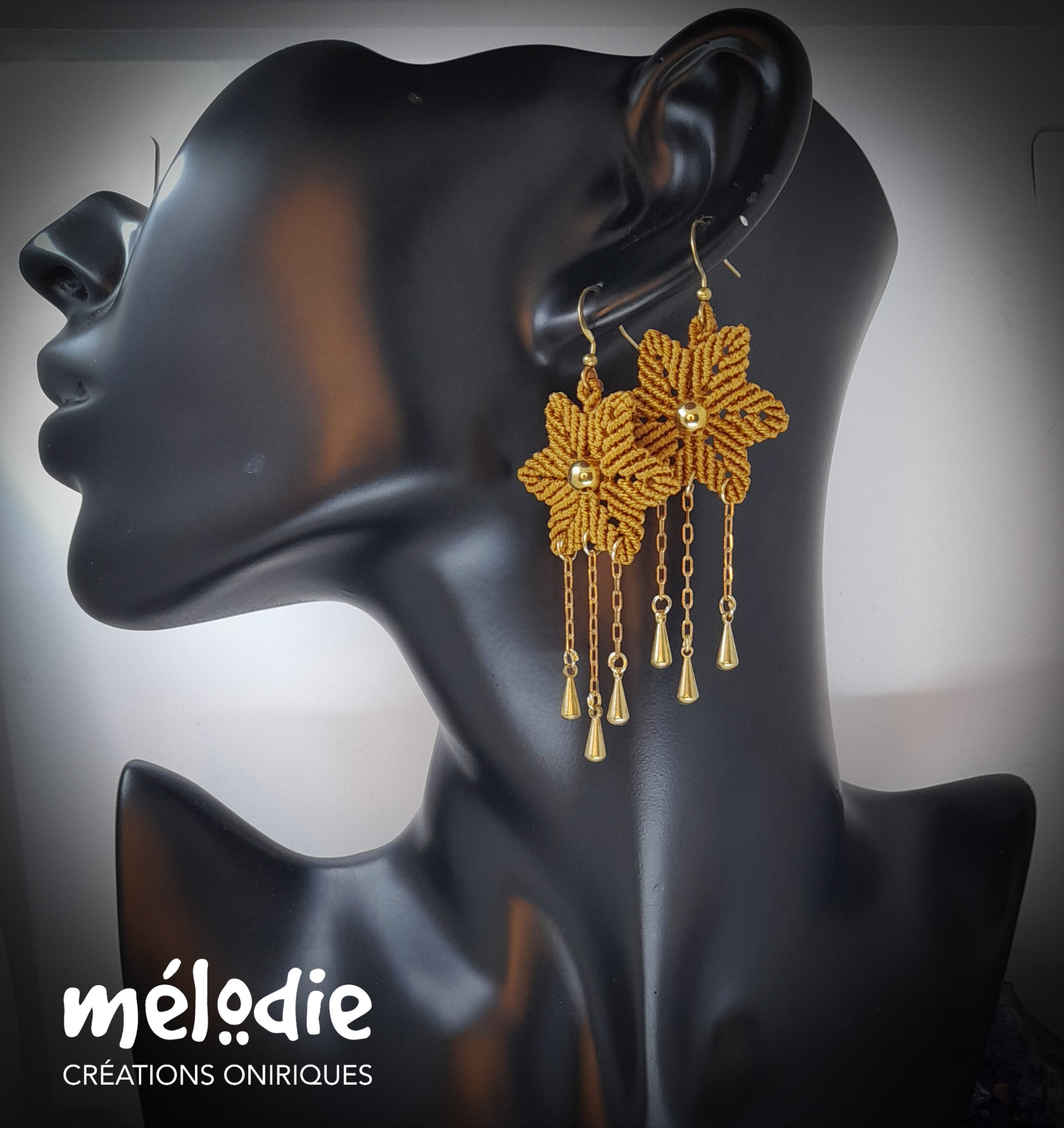 Boucles d'oreilles Étoiles Cuivrées