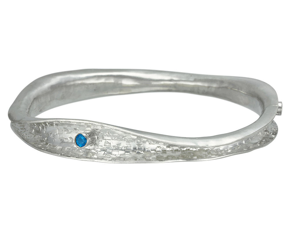 Silver Wave Bangle
