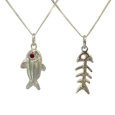 Fish and Bones Pendant 10 - 4pm