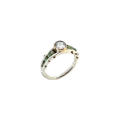 Faceted Rivet Ring 10am - 4pm
