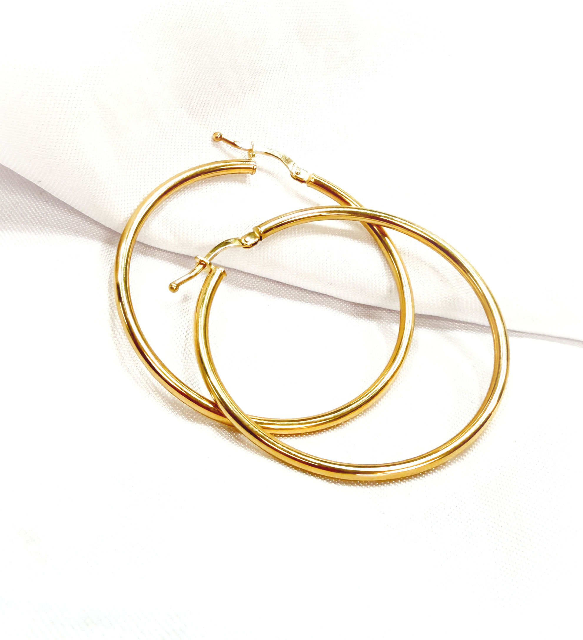 עגילי ג'יפסי חלק