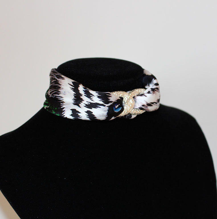 Miniatura: Gargantilla Tigre Blanco