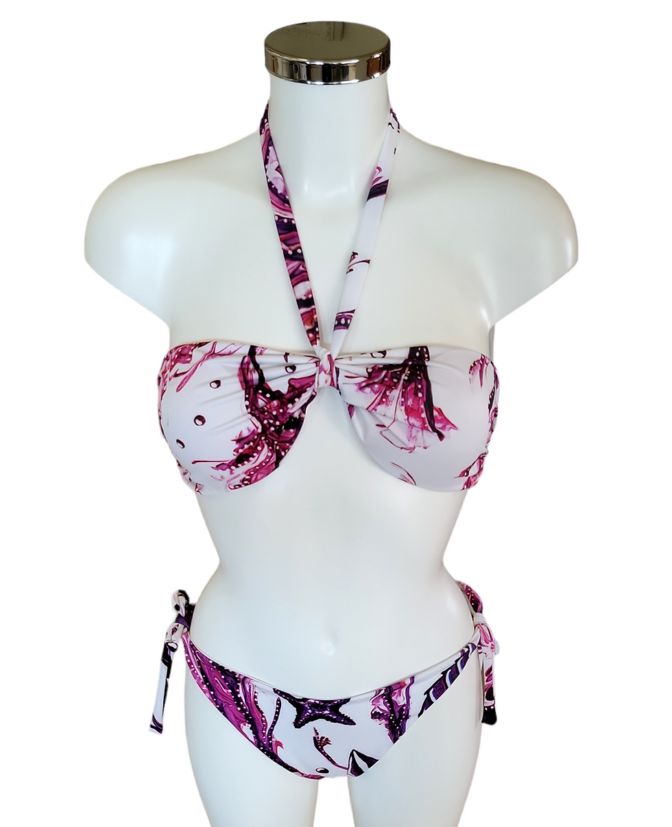 Miniatura: Bikini caballito de mar morado