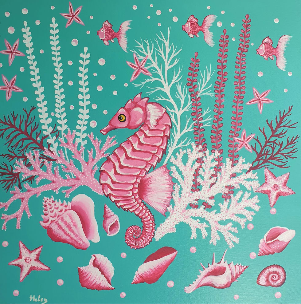 Thumbnail: Pink Seahorse artwork