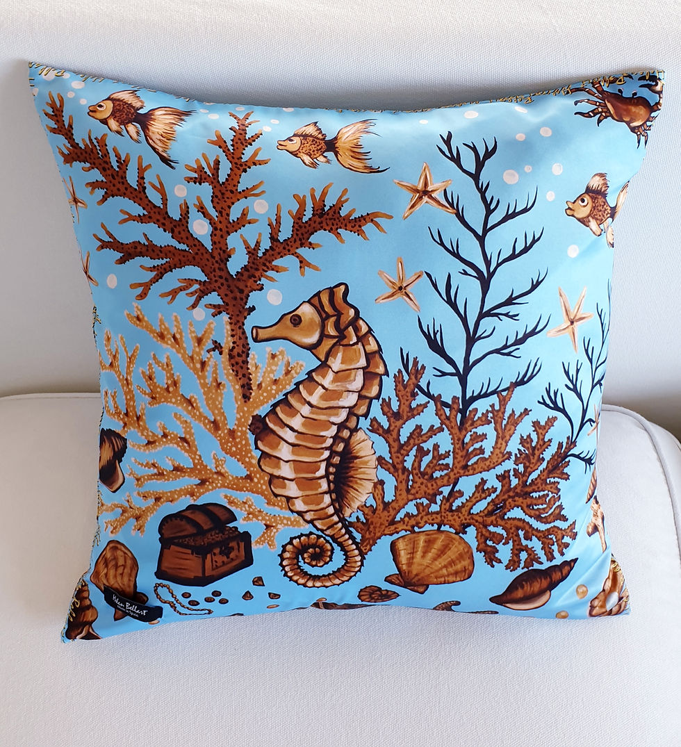 Miniatura: Funda de almohada decorativa tesoro marino