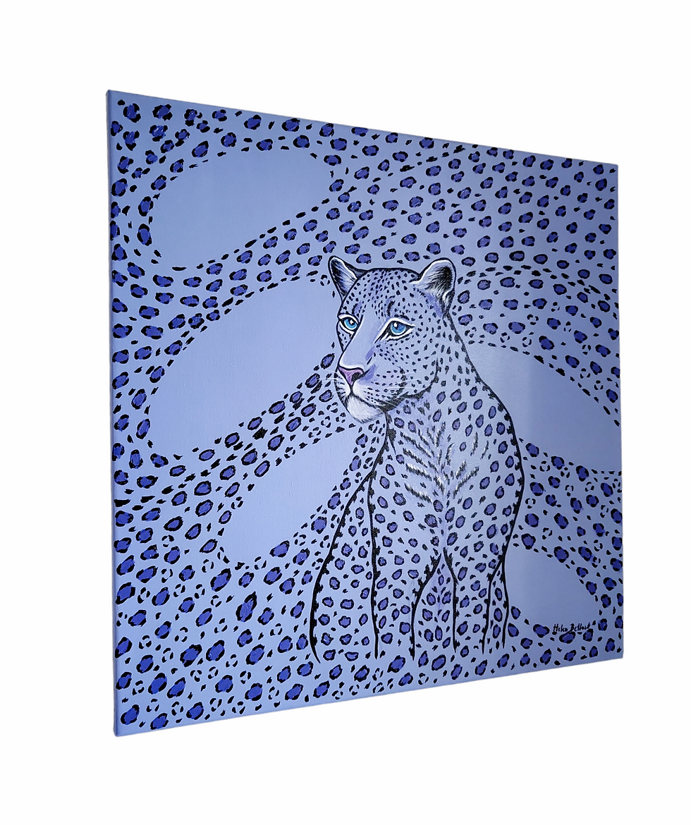 Thumbnail: Sky Blue Leopard artwork