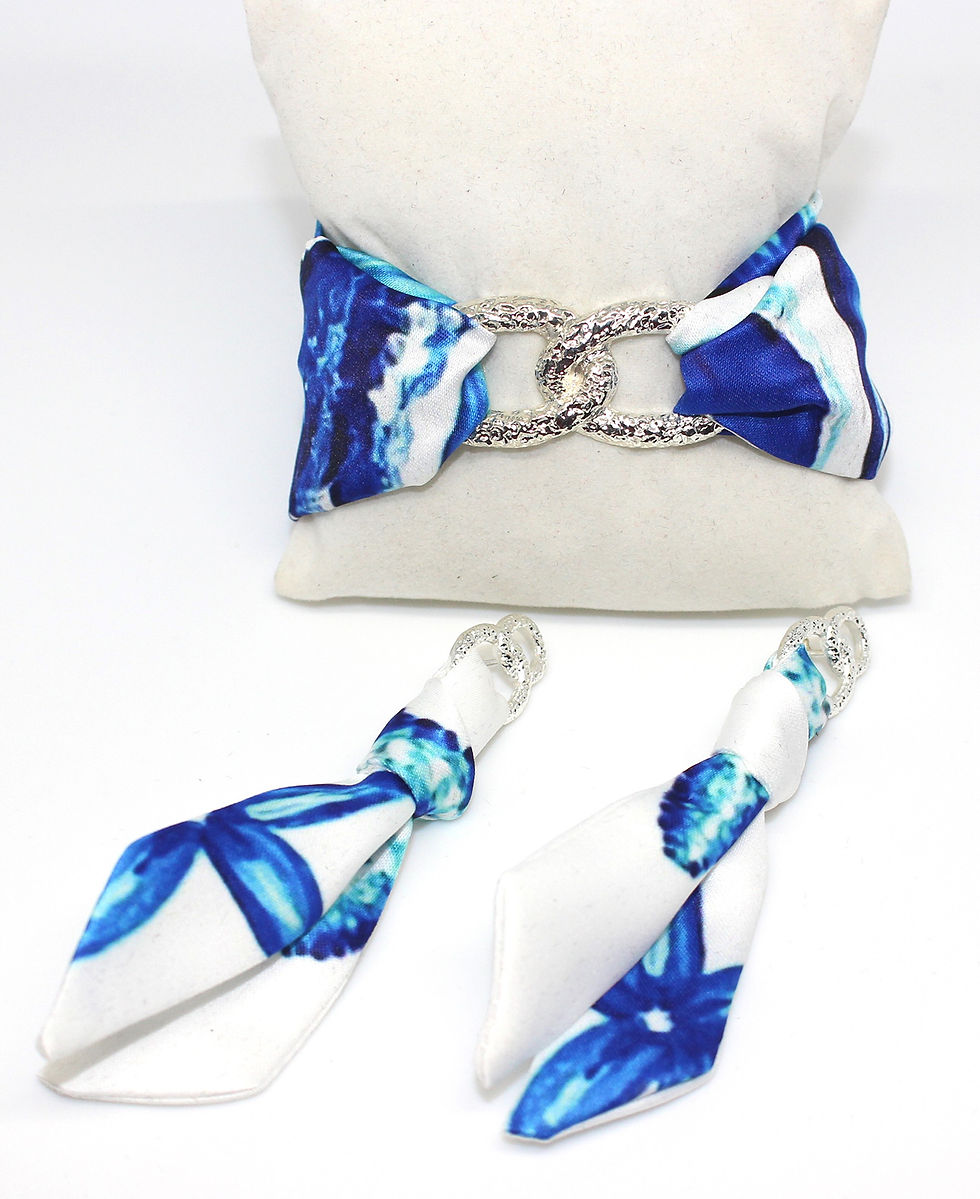Thumbnail: Blue Seahorse tie earring
