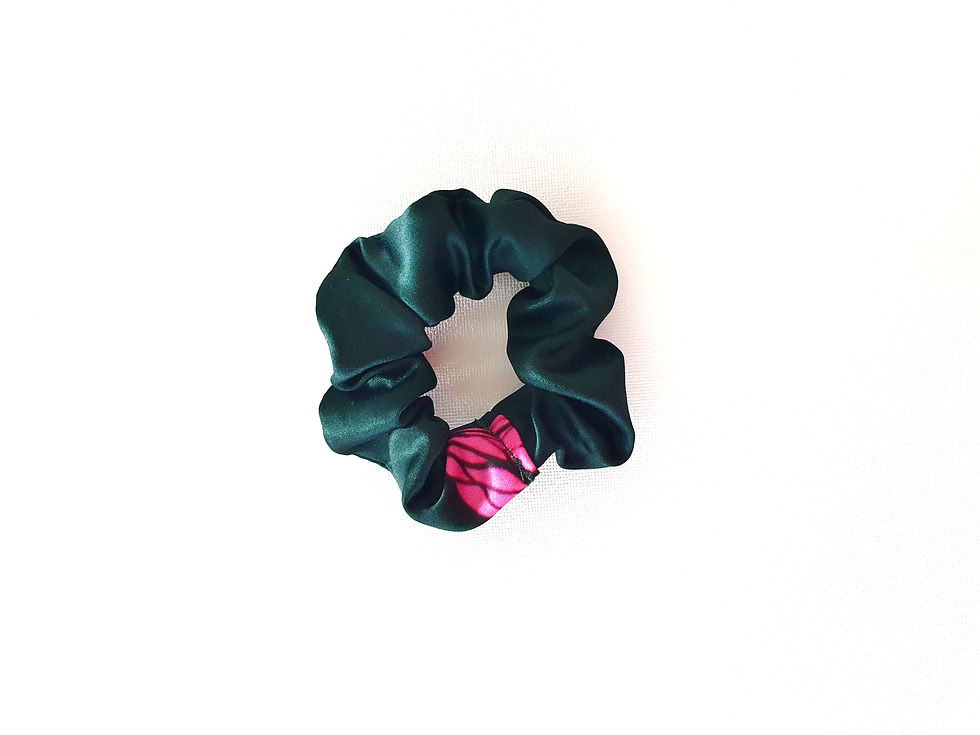 Miniatura: Scrunchie con lazo de leopardo y mariposas