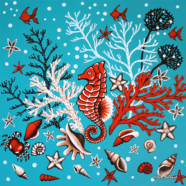 Red Seahorse