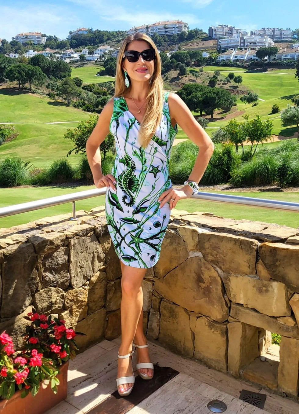 Thumbnail: Green Seahorse summer dress