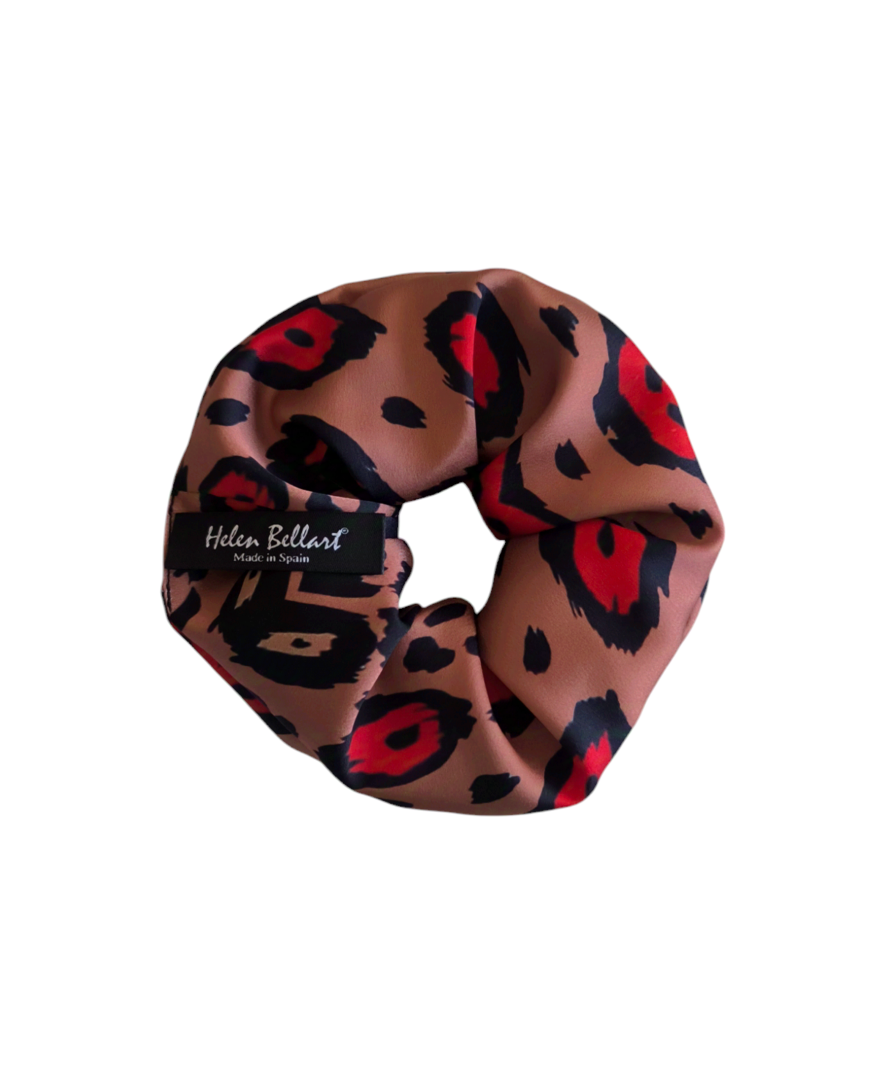 Leopard & red animal print scrunchie