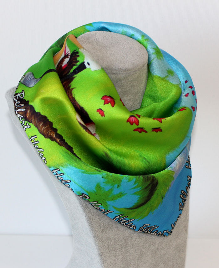 Thumbnail: Golf Lady silk scarf 45x45 cm
