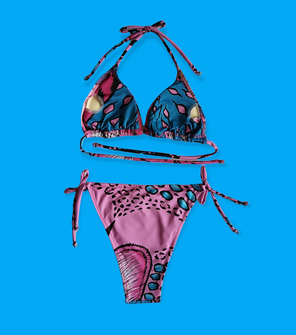 Miniatura: Bikini de leopardo dulce
