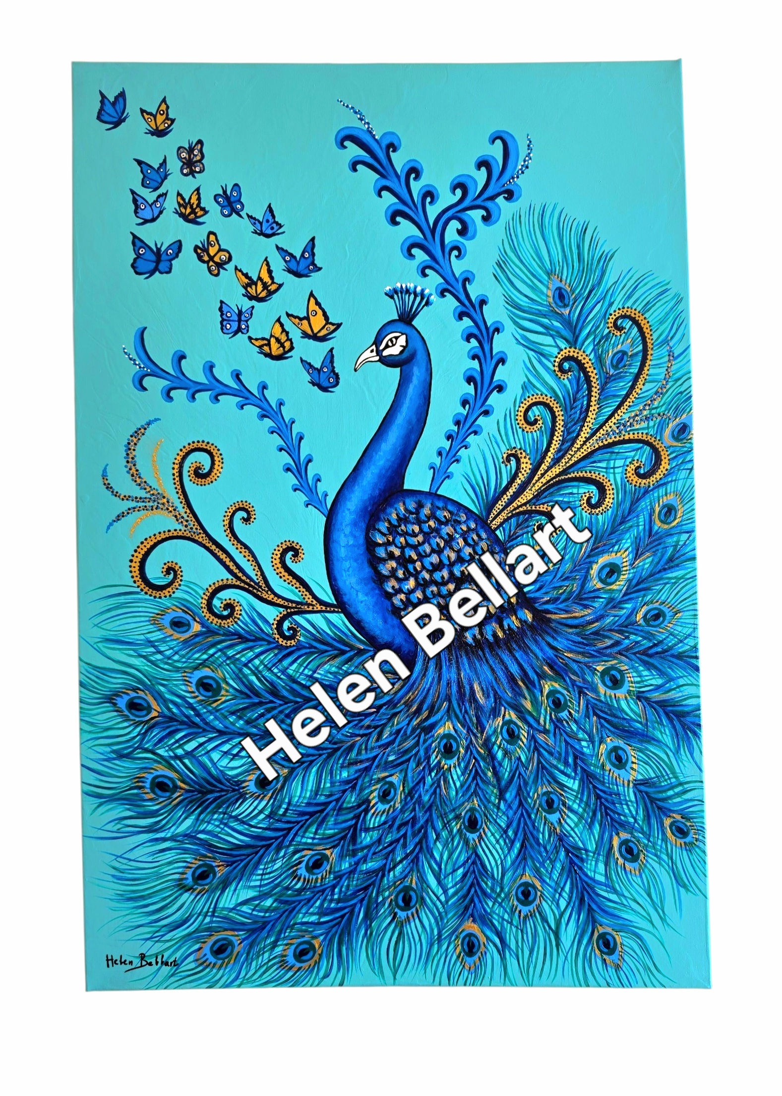 Blue Peacock artwork