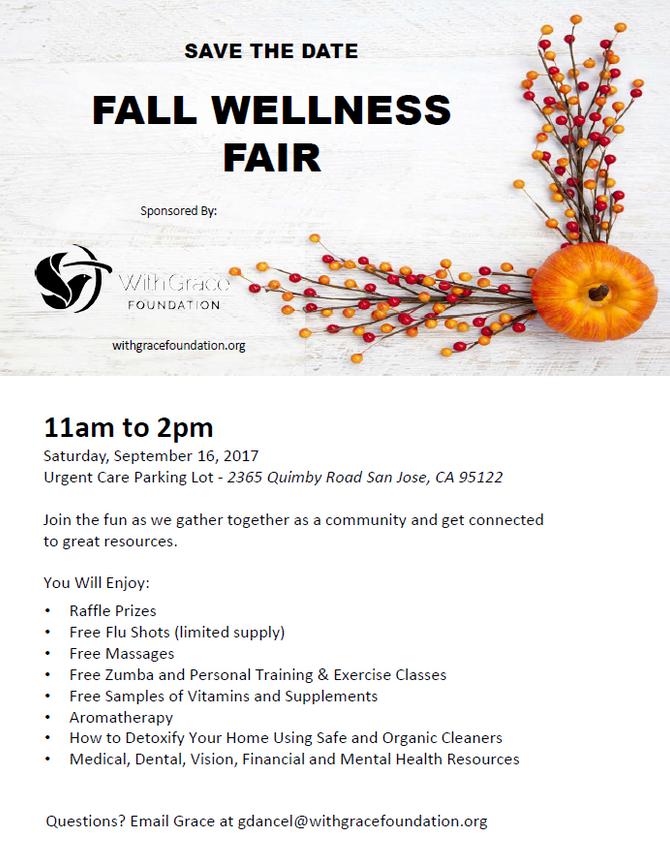 Save the Date: Fall Wellness Fair on Saturday, September 16th from 11am-2pm!