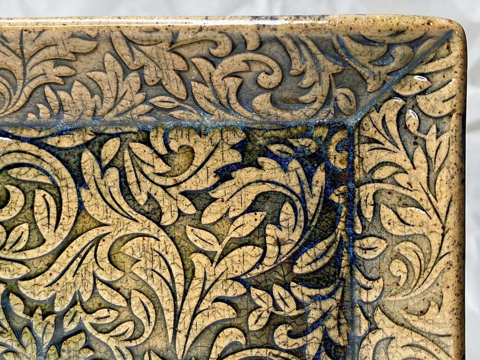 Thumbnail: Rectangular Tray with Leaves
