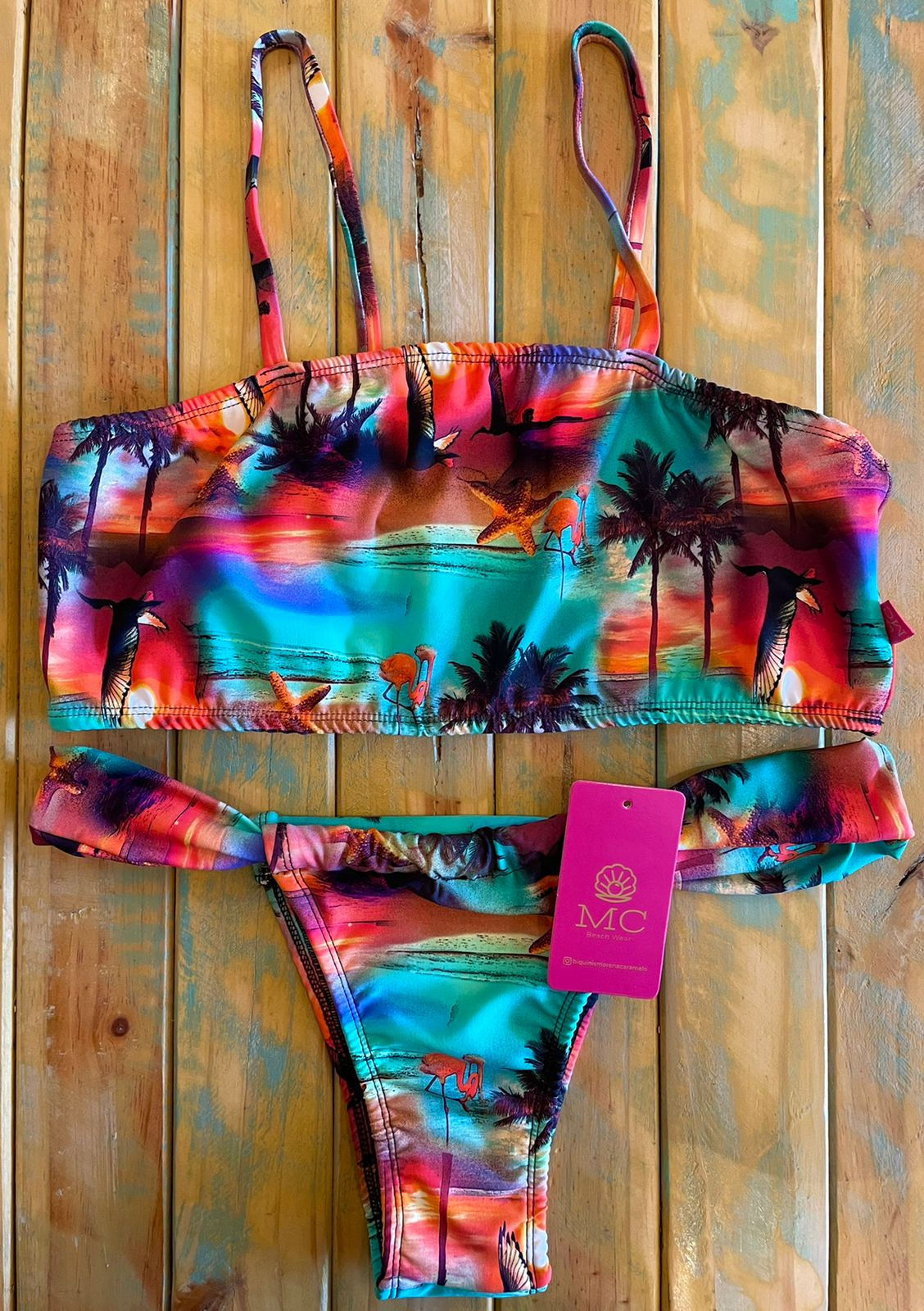 Parte de Cima Top e Calcinha Wire Praia