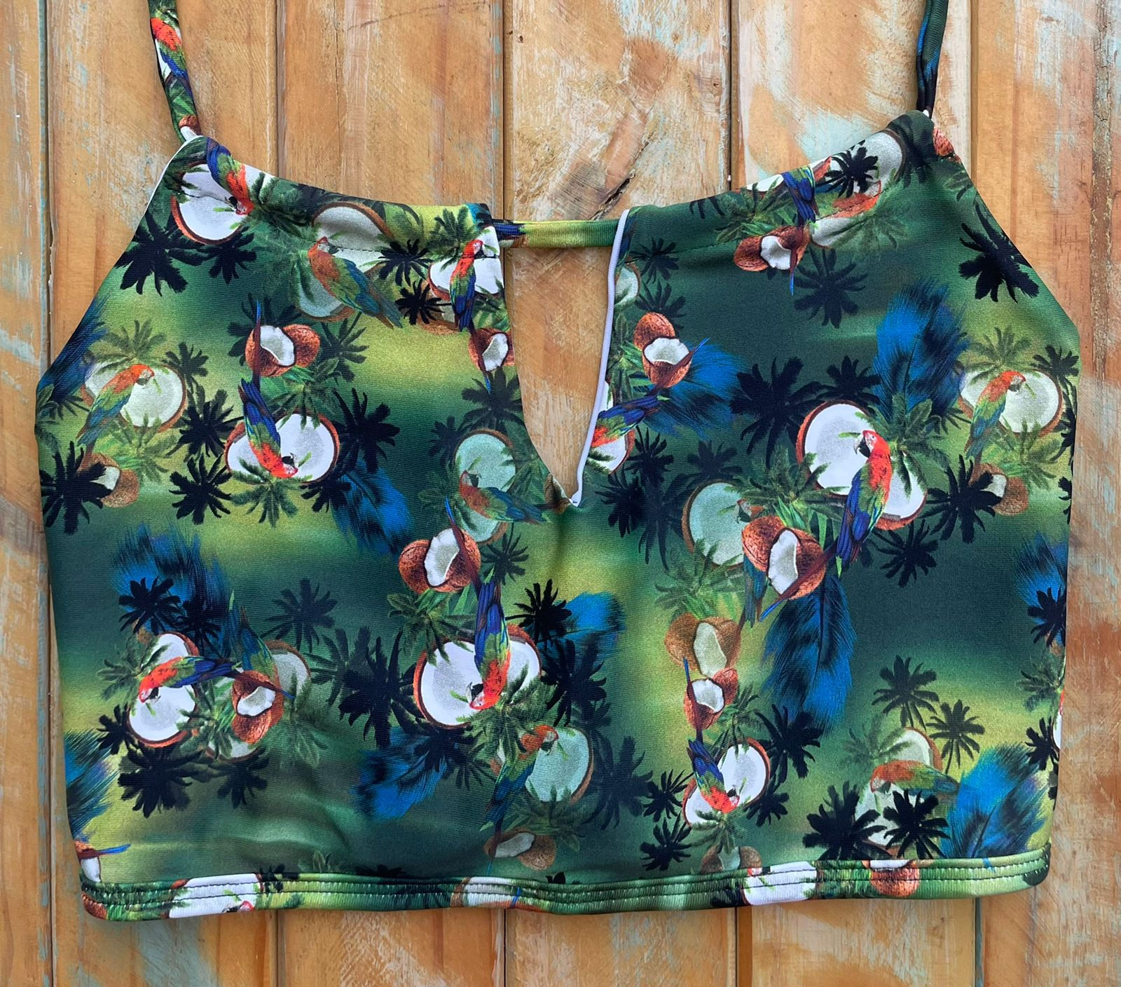 Parte de Cima Cropeed papagaio