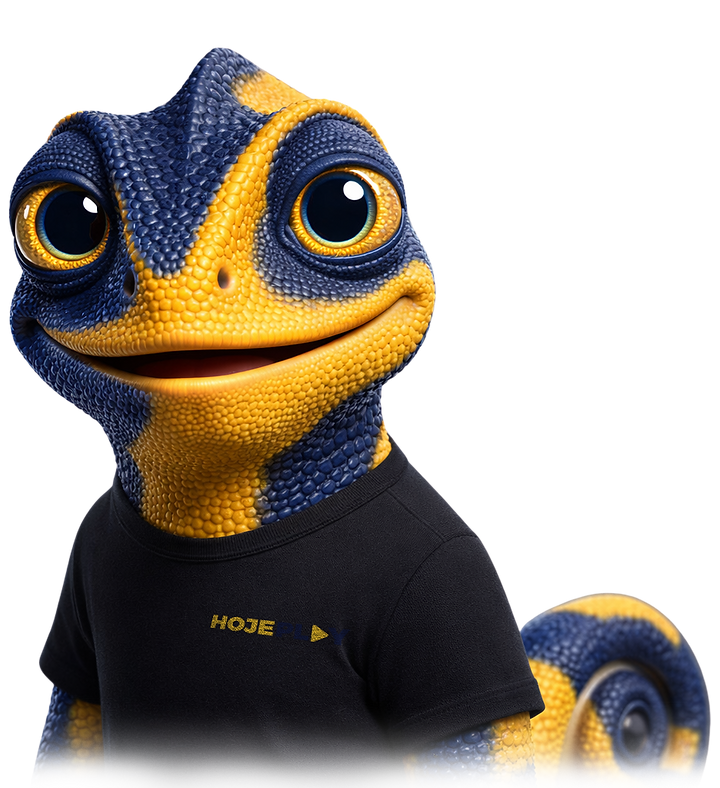 HP Mascote do HojePlay , um camaleão muito simpativo e cheio de ideias e conteudos 