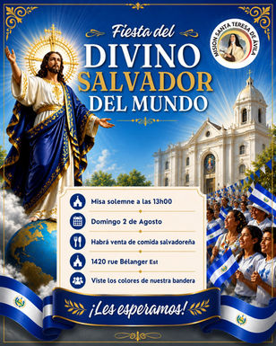 Celebración al Divino Salvador del Mundo
