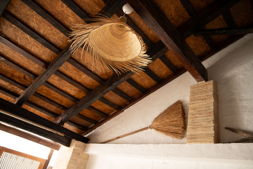 Barraques patio roof and ceiling detail