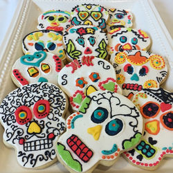 Day of the dead wedding cookies