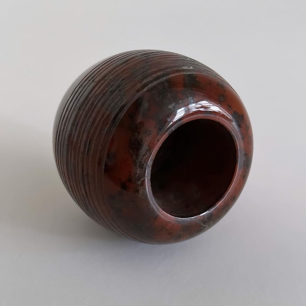 Thumbnail: A Cornish Red Serpentine Stone Match Striker, c.1880