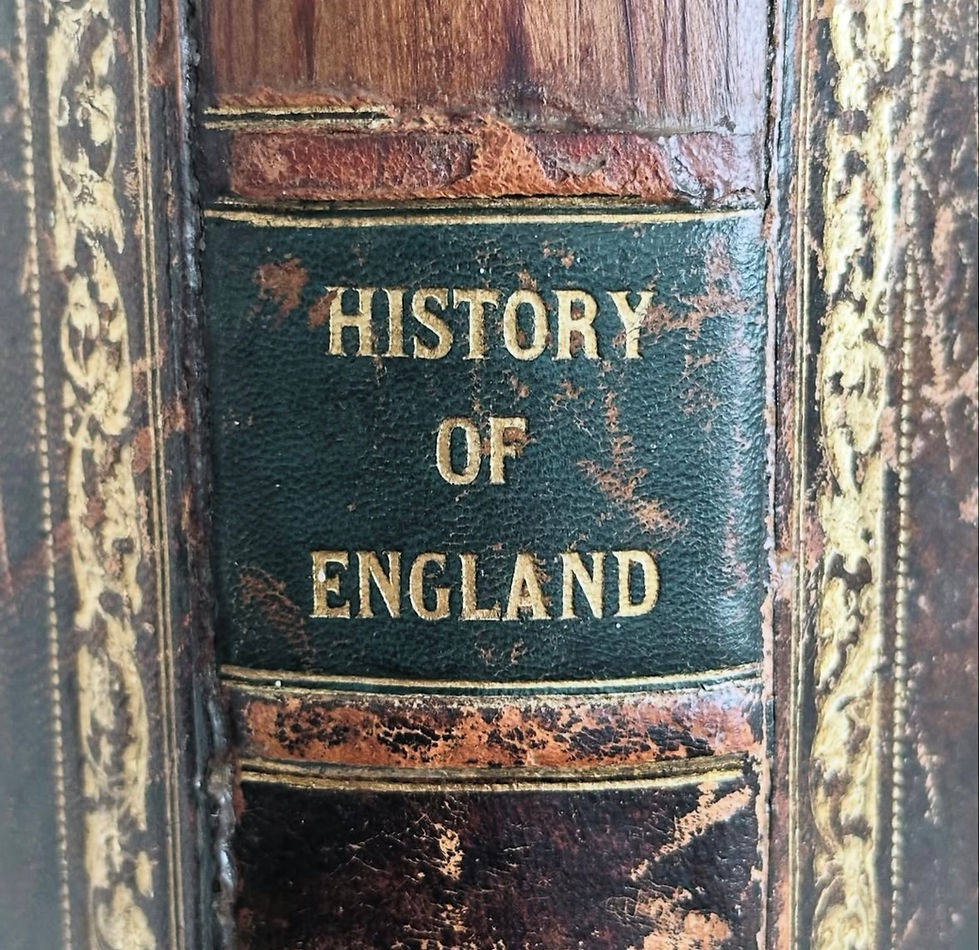 Thumbnail: An Edwardian Pine and Tooled Leather Waste Paper Book Bin, c.1910