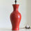 Thumbnail: A Tall Republic Period Mottled Orange Glazed Porcelain Vase Lamp, c.1930