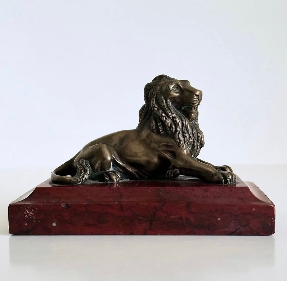 A Fine William IV Period Bronze Lion Couchant, c.1830