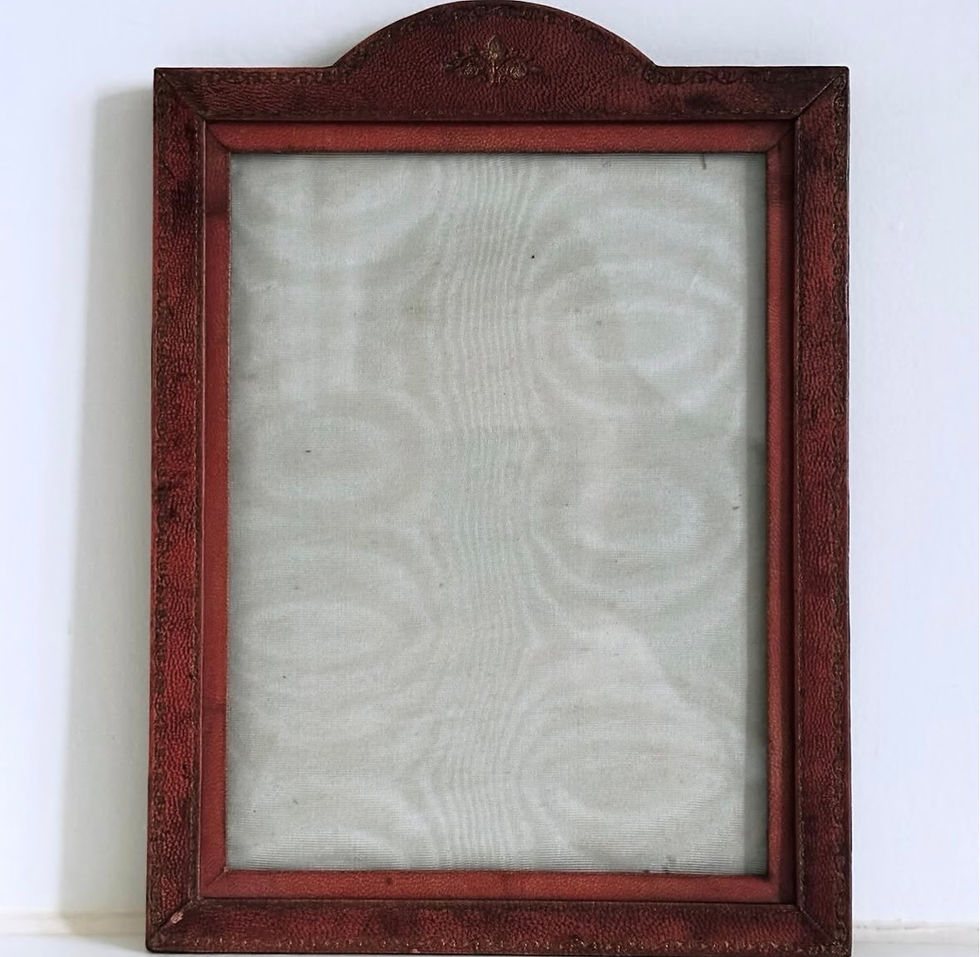Thumbnail: An Edwardian Maroon Leather Picture Frame by Walter Jones, c.1910