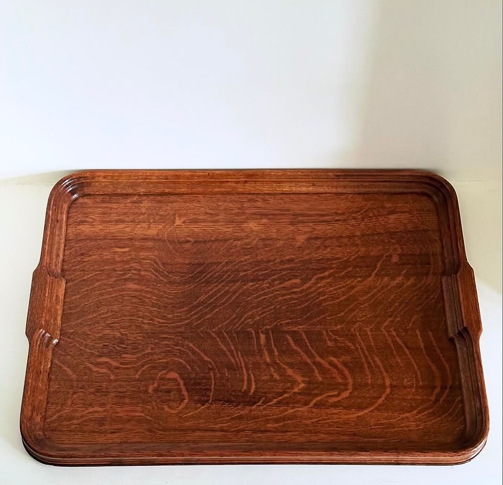 Thumbnail: A Large Edwardian Oak Tray, c.1910
