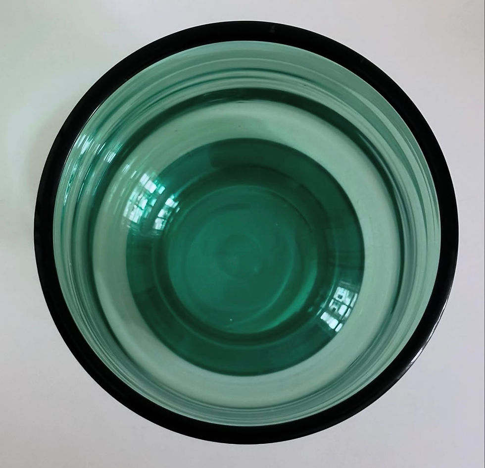 Thumbnail: A Large Deco Period Green Glass Vase by Powell & Sons, c.1930