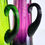 Thumbnail: A Pair of Tall Green and Amethyst Glass Water Jugs, c.1880
