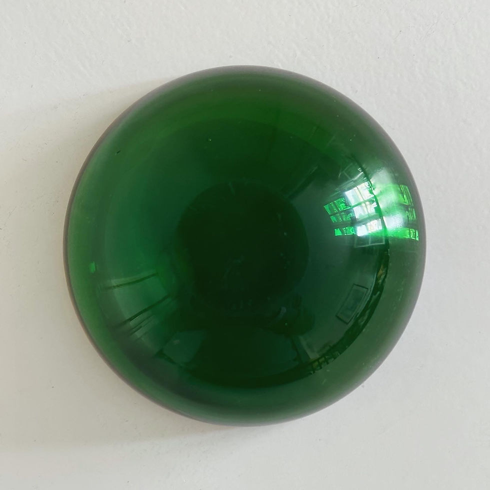 Thumbnail: A Murano Sommerso Green & Yellow Glass Bowl, c.1960