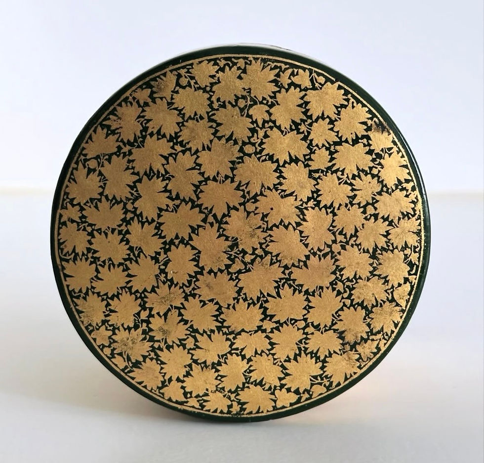 Thumbnail: A Circular Lidded Kashmiri Box, c.1920
