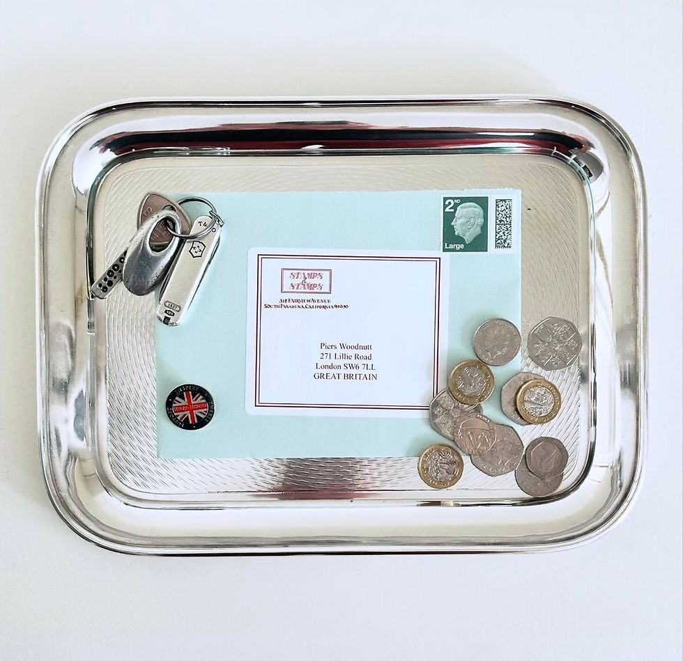 Thumbnail: A Small Deco Engine Turned Tray, c.1920