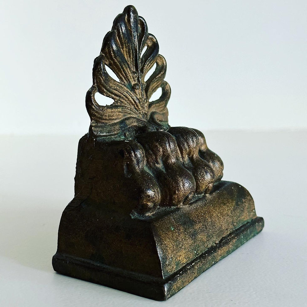 Thumbnail: A Victorian Bronze Paw Doorstop, c.1870