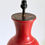 Thumbnail: A Tall Republic Period Mottled Orange Glazed Porcelain Vase Lamp, c.1930