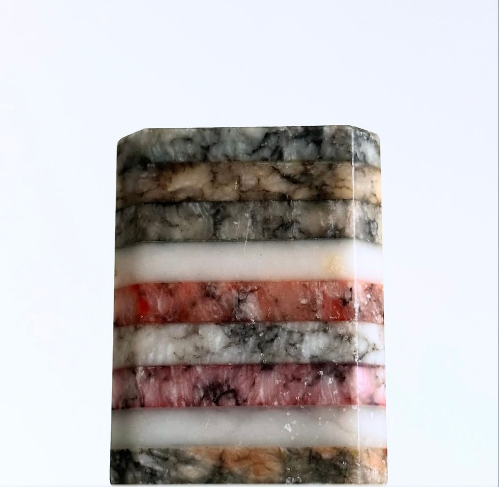 Thumbnail: An Octagonal Specimen Marble Pen Holder, c.1930