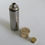 Thumbnail: A Brass and Pewter 'Shotgun Cartridge' Hip Flask, c.1970