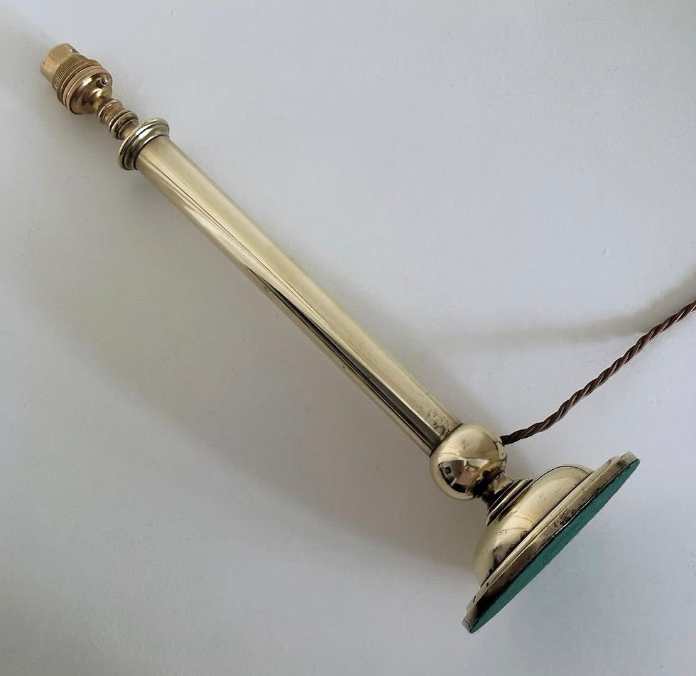 Thumbnail: A Brass Table Lamp, c.1900