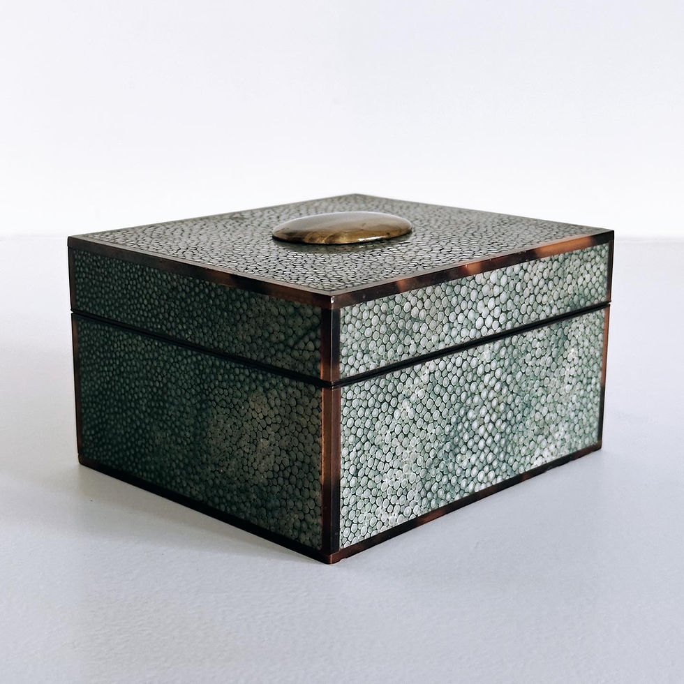 Thumbnail: A Deco Shagreen & Tortoiseshell Box, c.1920