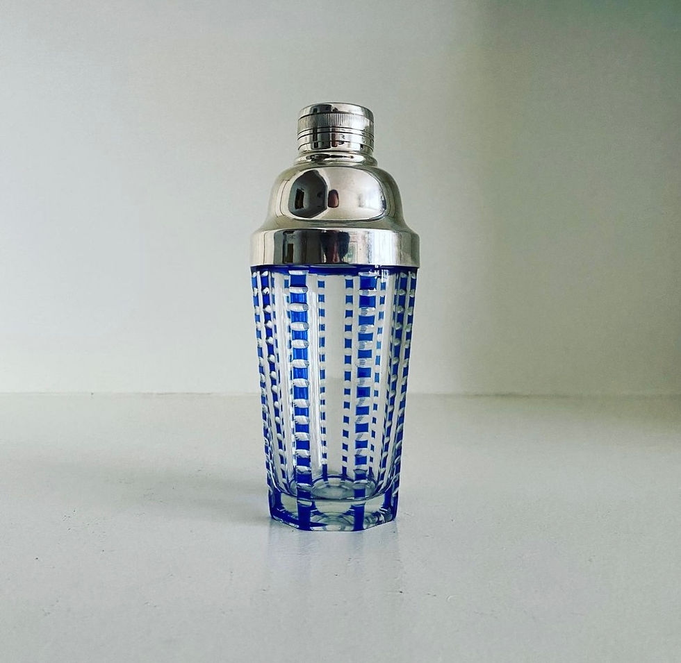 Thumbnail: A 1930s Blue Cut Glass Cocktail Shaker